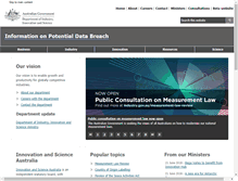 Tablet Screenshot of industry.gov.au